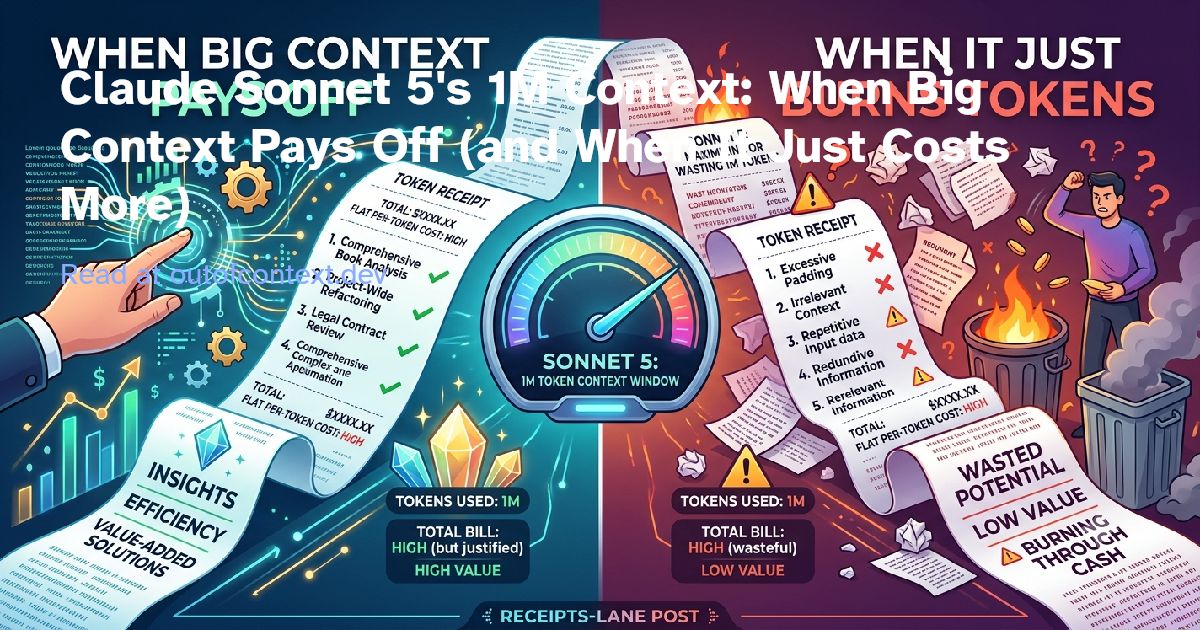 Claude Sonnet 5's 1M Context: When Big Context Pays Off (and When It Just Costs More)